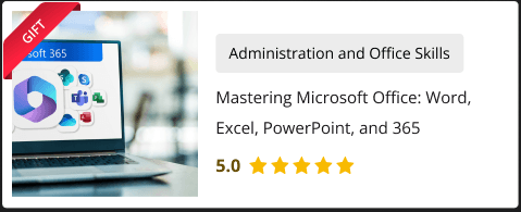 Mastering Microsoft Office Word, Excel, PowerPoint, and 365 Course for Free as gift with Microsoft Excel Level 3 Course