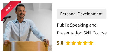 Public Speaking and Presentation Skill Course for Free as gift with this course