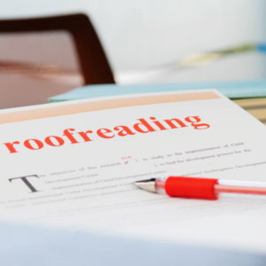 Copyediting & Proofreading