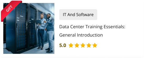 Data Center Training Essentials: General Introduction course for Free as gift with Data Visualization and Reporting with Power BI course