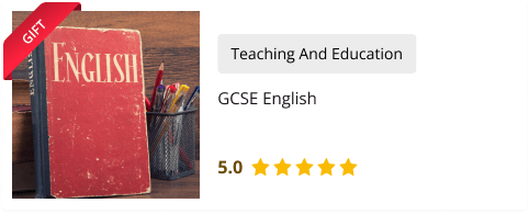 GCSE English course for Free as gift with this course