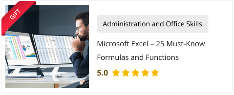 Microsoft Excel – 25 Must-Know Formulas and Functions(Gift Course)