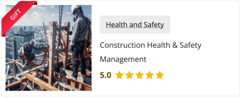 Construction Health & Safety Management Free as gift with this course
