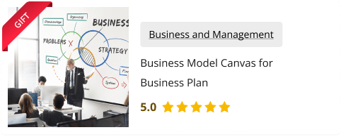 Business Model Canvas for Business Plan for Free as gift with this course