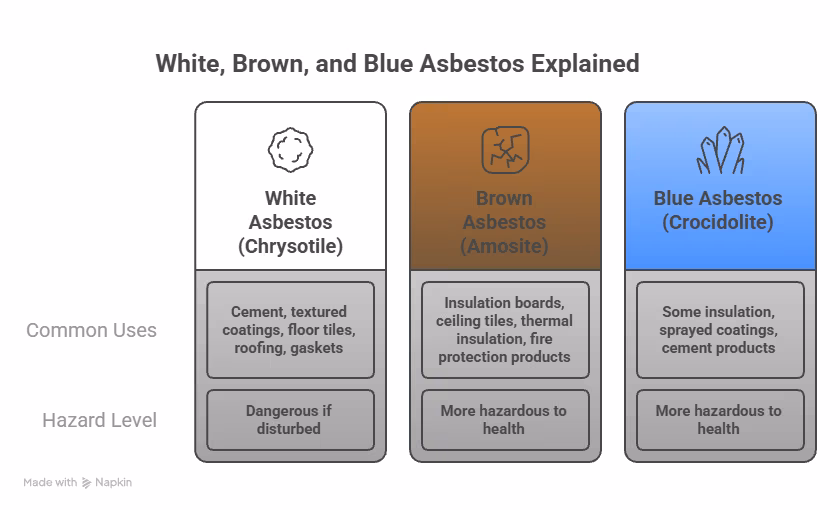 Asbestos Colours and Handling