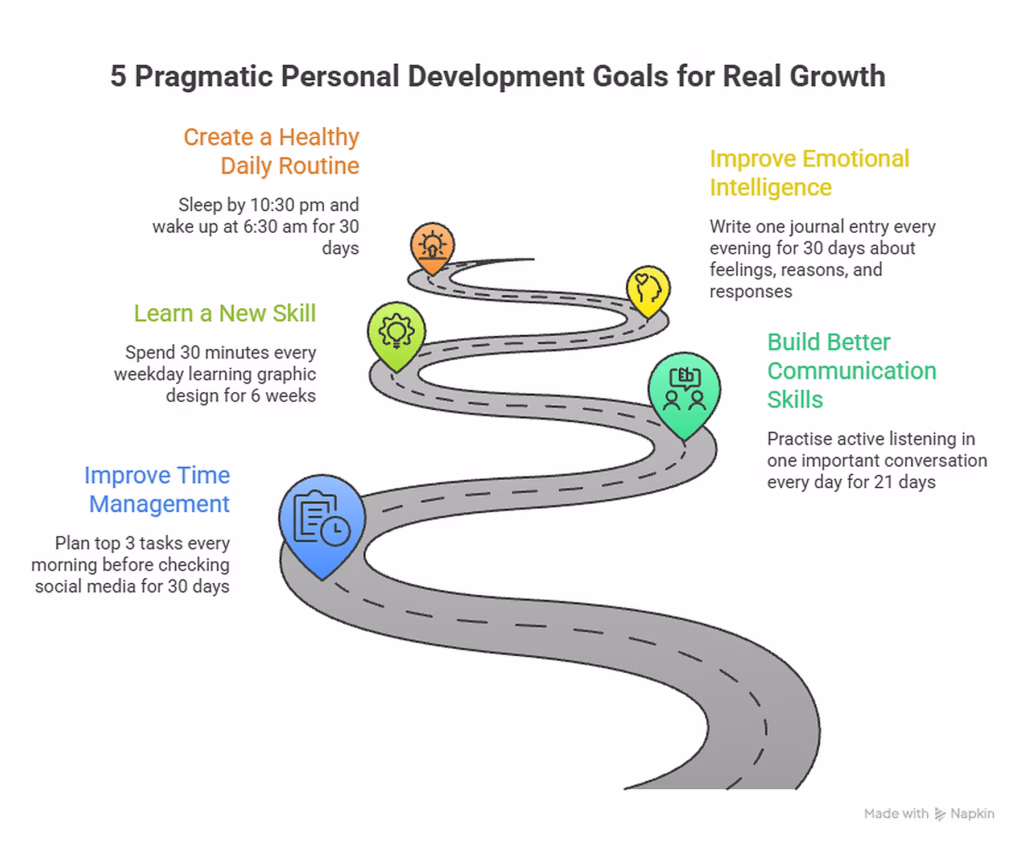 Personal Development Goals: 5 Meaningful Examples That Work